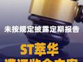未按规定披露定期报告，ST萃华遭证监会立案