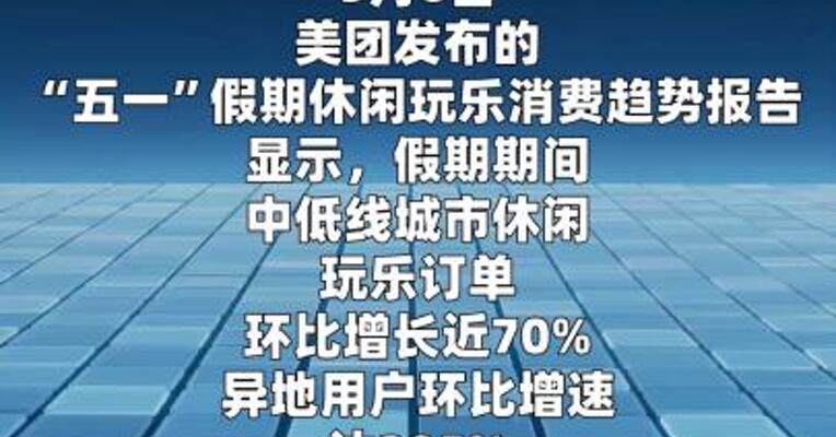 美团：“五一”假期小城服务消费走热