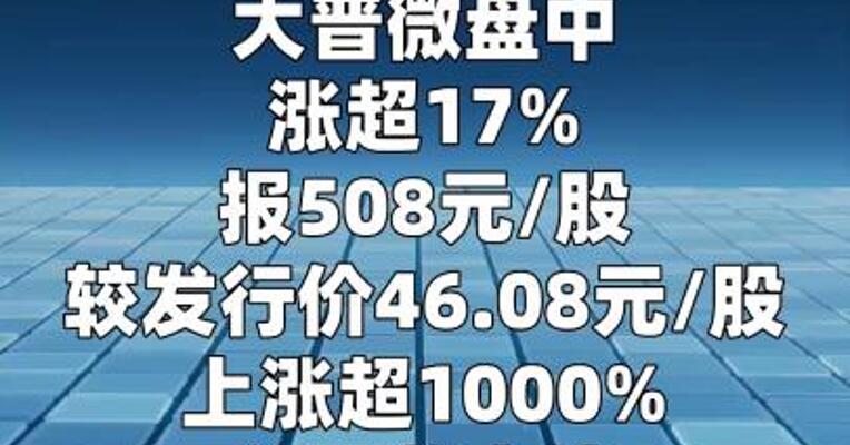 上市仅14天 大普微股价上涨10倍