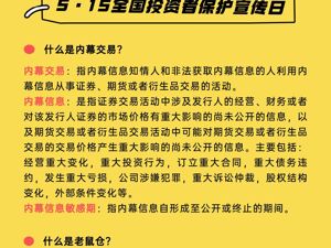 5.15全国投资者保护宣传日 打击内幕交易 维护市场秩序