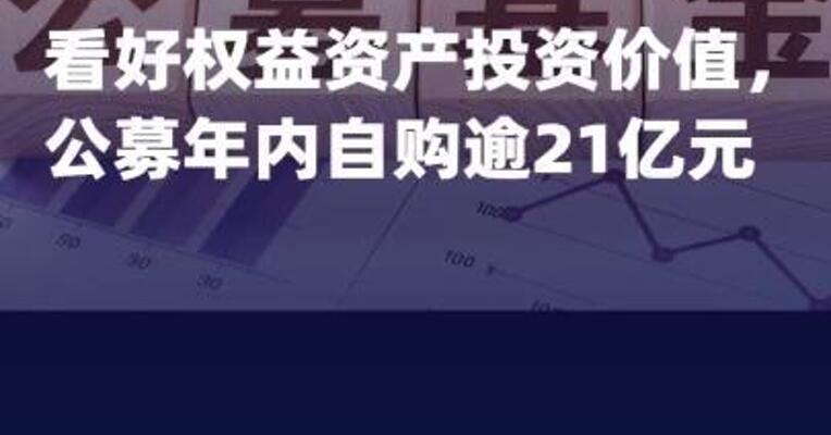 看好权益资产投资价值，公募 年内自购逾21亿元