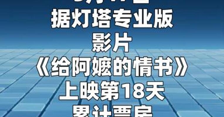 《给阿嬷的情书》票房突破5亿元