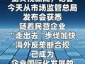 市场监管总局：将推动海外反垄断合规服务平台投入运行