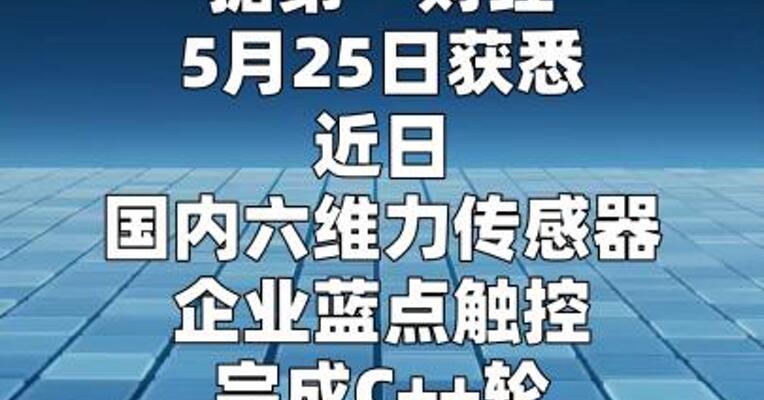 六维力传感器企业蓝点触控再获亿元融资