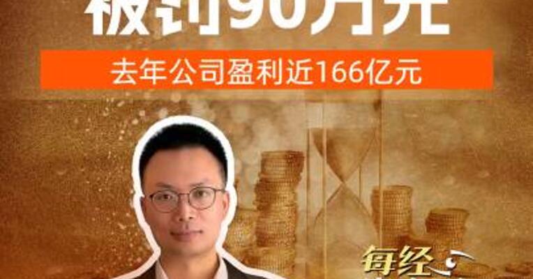 “果链”龙头立讯精密 被罚90万元，去年公司盈利近166亿元