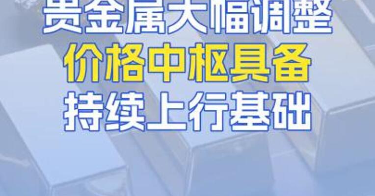贵金属大幅调整价格中枢具备持续上行基础