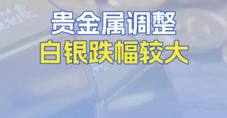 贵金属调整白银跌幅较大