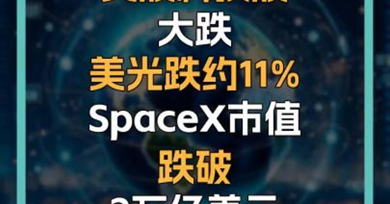 美股科技股大跌 美光跌约11% SpaceX市值跌破2万亿美元