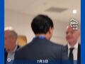 既输出AI技术又搭桥版权！世界杯比赛现场，FIFA 主席因凡蒂诺对中国企业比大拇指感谢