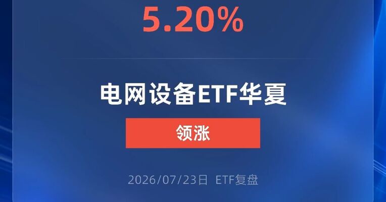 电网设备ETF华夏涨超5%