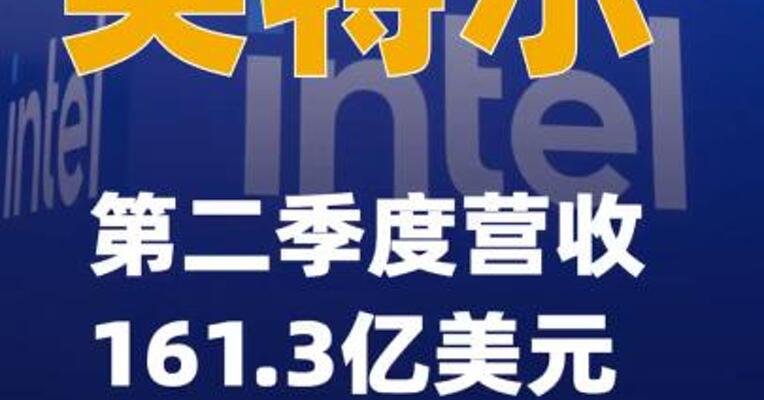 英特尔第二季度营收161.3亿美元 同比增长25%