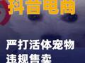 抖音电商严打活体宠物违规售卖