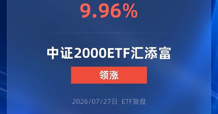 中证2000ETF汇添富涨近10%