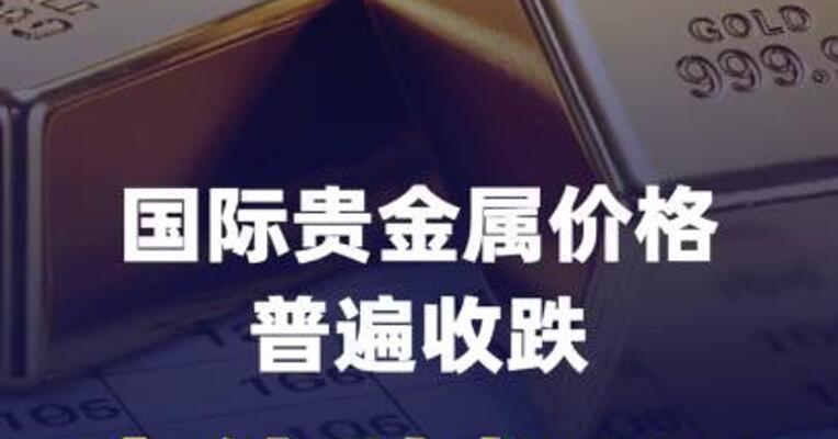 国际贵金属价格普遍收跌，金价跌超1%