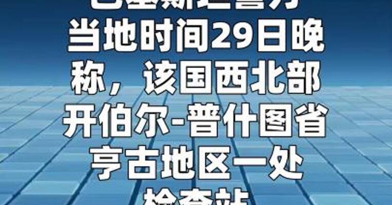 巴基斯坦西北部检查站遇袭 15人死亡