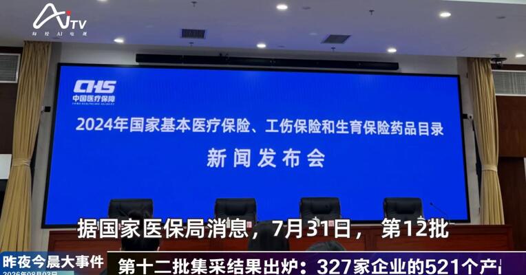 2026年8月3日医药新版早参