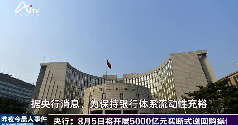 2026年8月5日金融新版早参