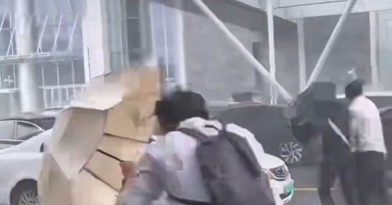 三预警齐发，“白海豚”减弱为热带风暴！上海地铁4条线路全线停运，沪上打工人顶着台风天上班现状一览