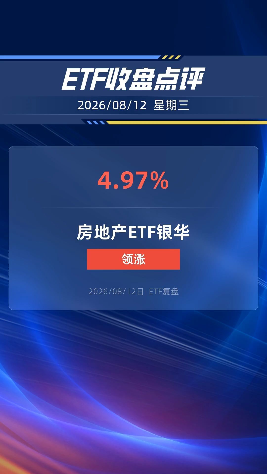 房地产ETF银华涨超4%