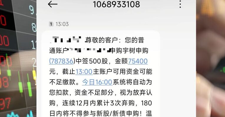 网上中签率不到万分之二！有投资者中签后“不敢置信”，7月亏了近50万元后他借钱缴款；还有黄牛高价买宇树中签股票，收购价达410元/股