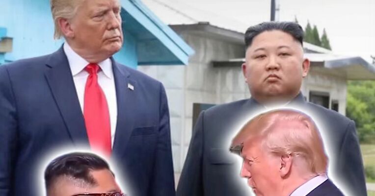 特朗普发与金正恩旧照，称“尽管我们表情严肃，但相处融洽”