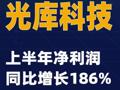 光库科技：上半年净利润同比增长186%