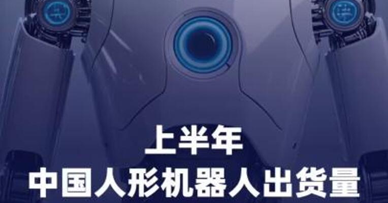 上半年中国人形机器人出货量 已超4万台 全球占比97%