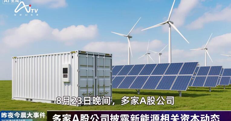 2026年8月24日新能源新版早参