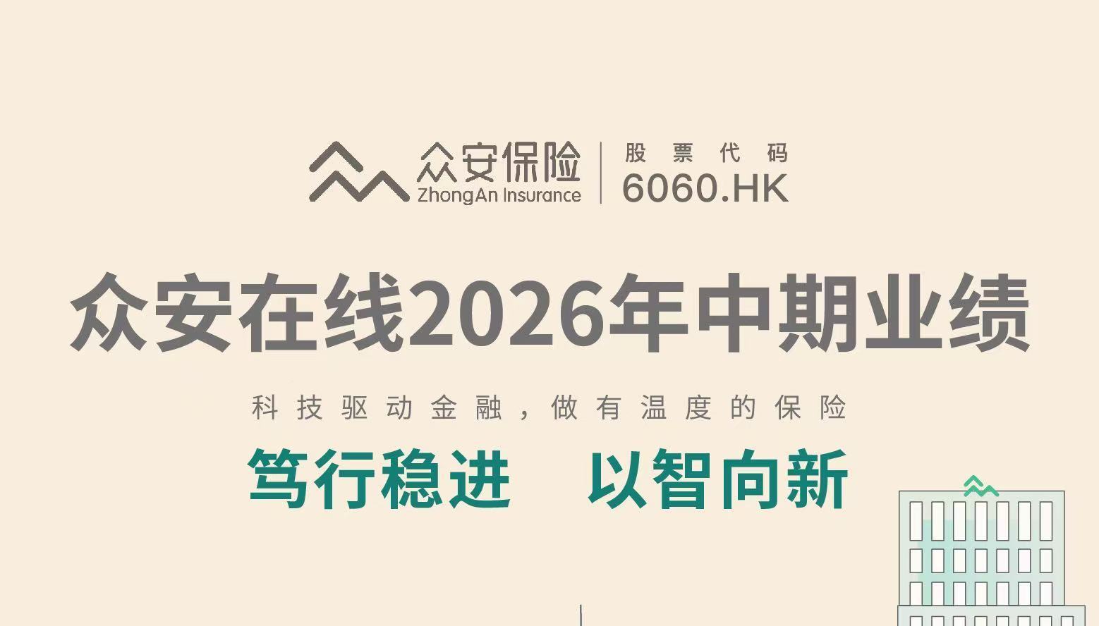 众安在线上半年保险服务收入169.89亿元 综合偿付能力充足率287.7%