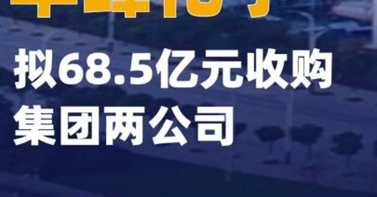 华峰化学拟68.5亿元收购集团两公司