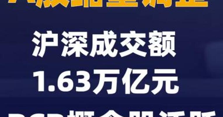 A股缩量调整 沪深成交额1.63万亿元PCB概念股活跃