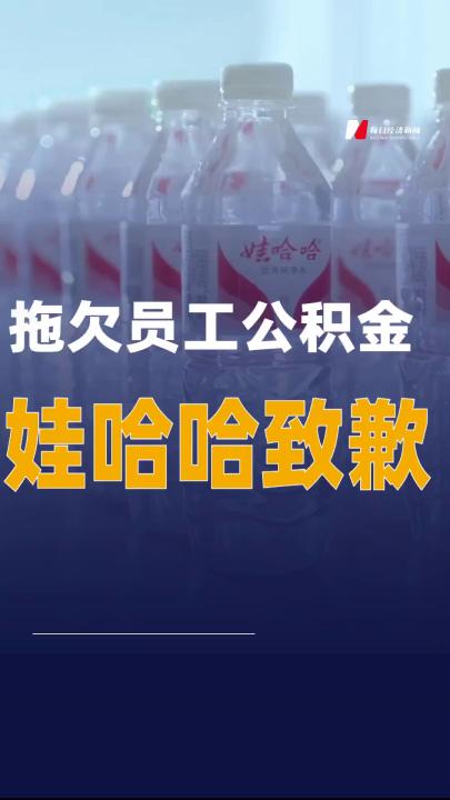 拖欠员工公积金娃哈哈致歉
