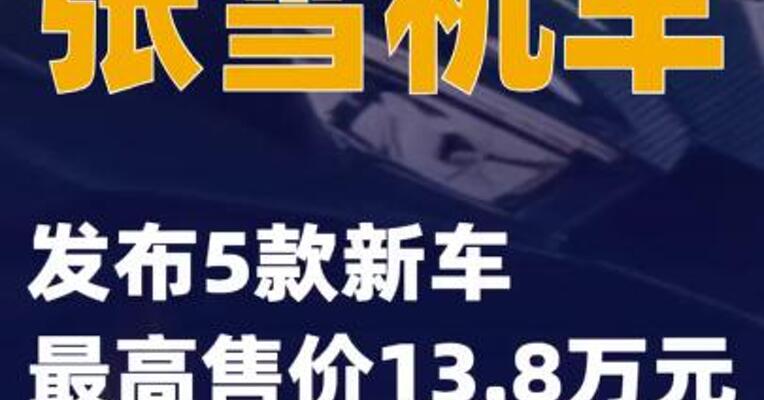 张雪机车发布5款新车 最高售价13.8万元  