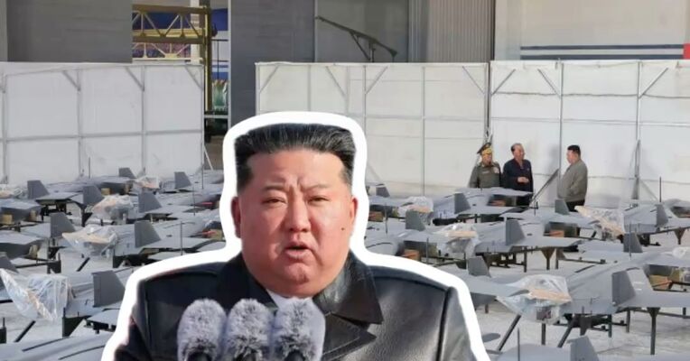 朝鲜进行新型武器试验 金正恩观摩 此前金正恩视察国防工业部门工作 朝鲜首次展示了攻击无人机的生产车间