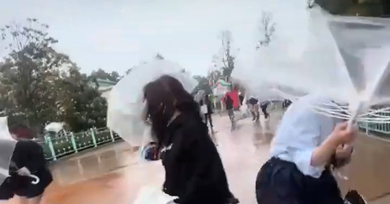 日本暴雨多地发生山体滑坡，台风杜鹃致日本4人死亡6人失踪！日本一客机受台风影响剧烈颠簸 ，乘客呕吐，降落后舱内响起掌声