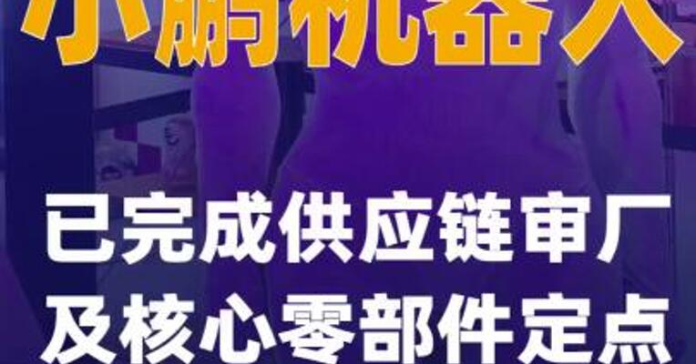 小鹏机器人已完成供应链审厂及核心零部件定点