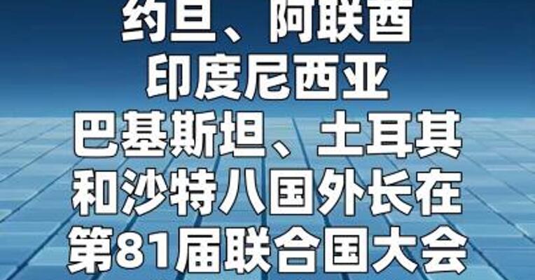 八国外长呼吁以色列停止对加沙的侵犯