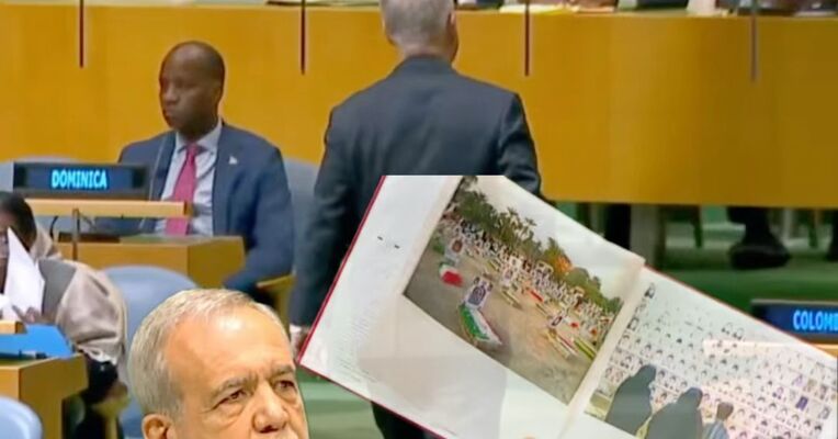 话音刚落，美国唯一代表起身离场，伊朗总统联大发言：无辜的孩子被美以炸死，我们才是恐怖主义的受害者，绝不向侵略者卑躬屈膝