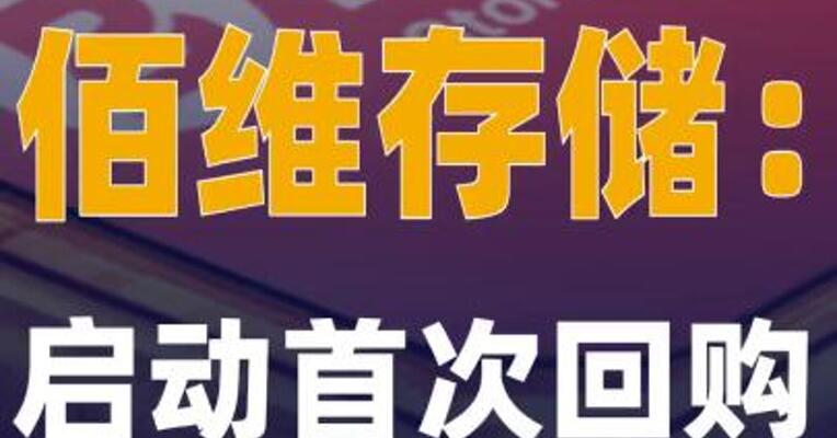 佰维存储：启动首次回购  