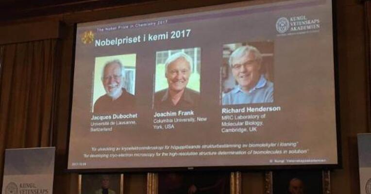 2017年诺贝尔化学奖揭晓 三位科学家分享奖项