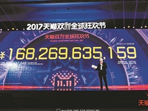 天猫双11全天交易额破1682亿