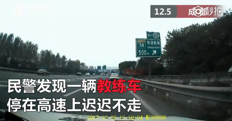 男教练怕女学员大路考前紧张 竟带她上高速练习