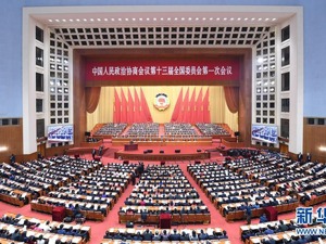 全国政协十三届一次会议在京开幕