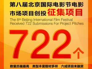 2018北京国际电影节项目创投征集722个 创历届数量之最  超四成项目已获融资
