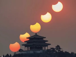 今早的“天狗咬日”没看到？这段延时摄影别再错过