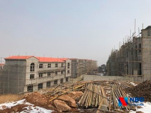 石家庄“削山建别墅"现场：挖掘机已在拆房工作人员在统计数量