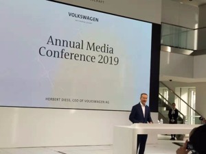 大众集团未来10年将推70款电动车 预计2019年营收增长5%