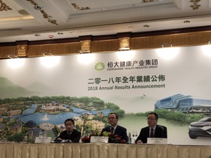 恒大健康去年收益增长136% 首款新能源车拟6月投产