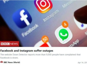 昨晚Facebook Instagram Whatsapp全都上不去了