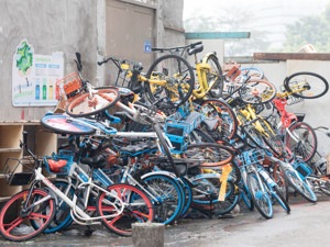 北京清理“僵尸”共享单车